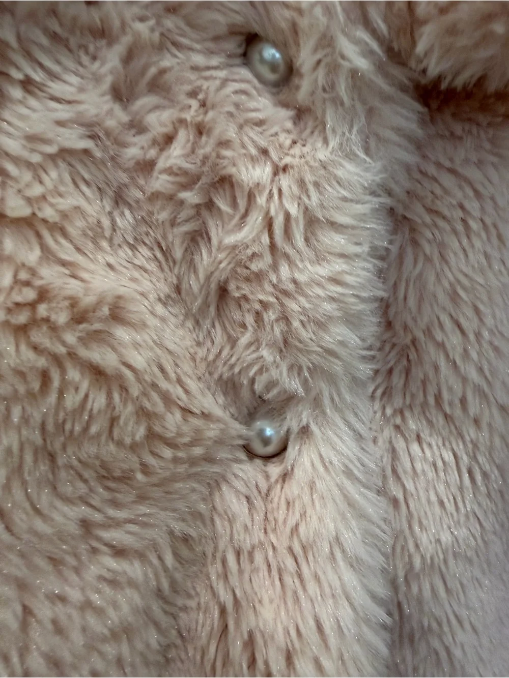 Pink Faux Fur Kids Coat with Peter Pan Collar
